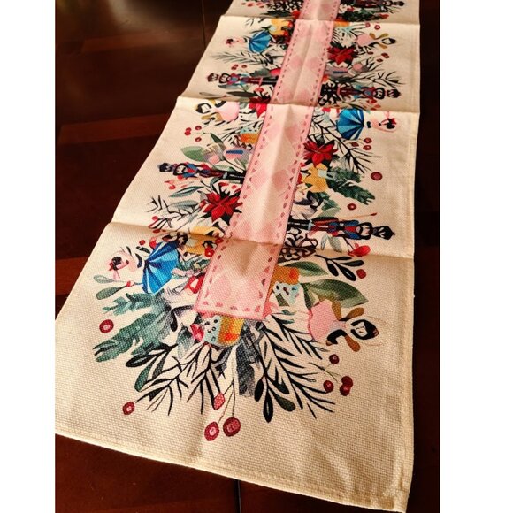 Nutcracker Table Runner Halloween Decor Decorative Cloth Holiday Decoration 72" - Picture 2 of 11
